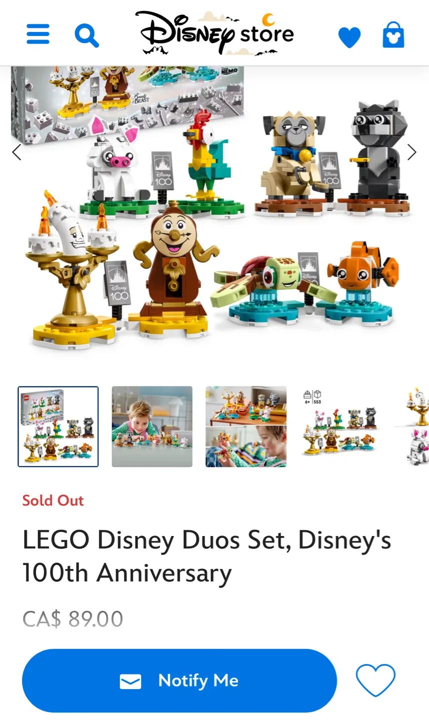 LEGO Disney Duos Set, Disney's 100th Anniversary image indicator(2)