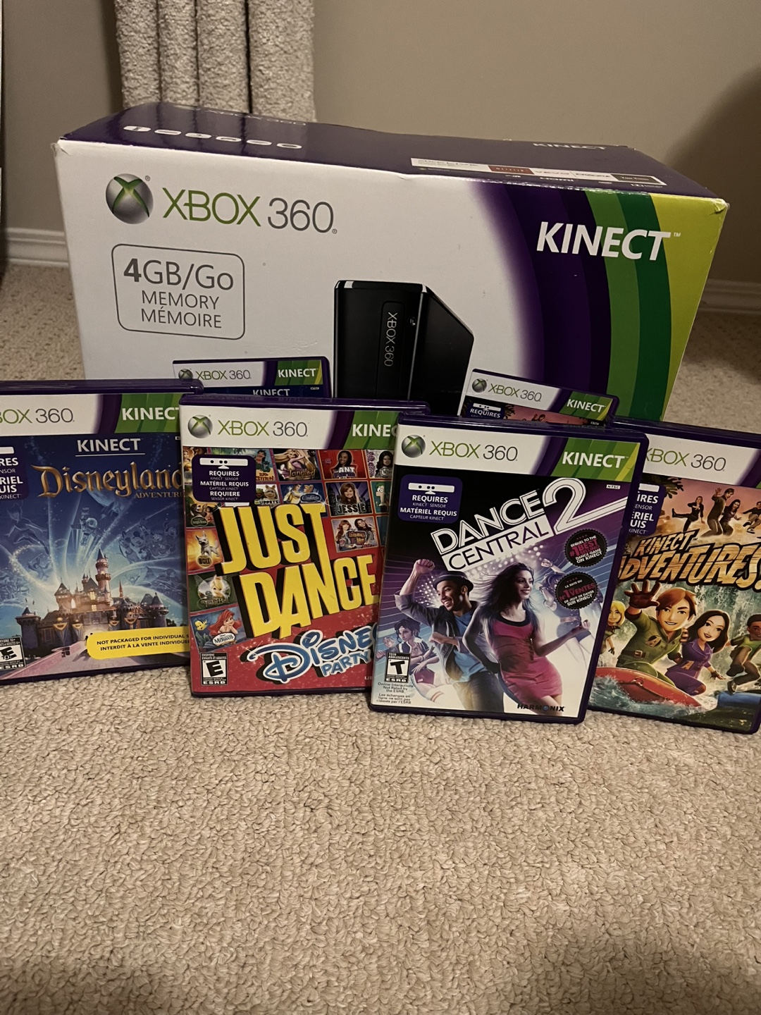 Xbox 360 Kinect Bundle w/ Games - photo 2