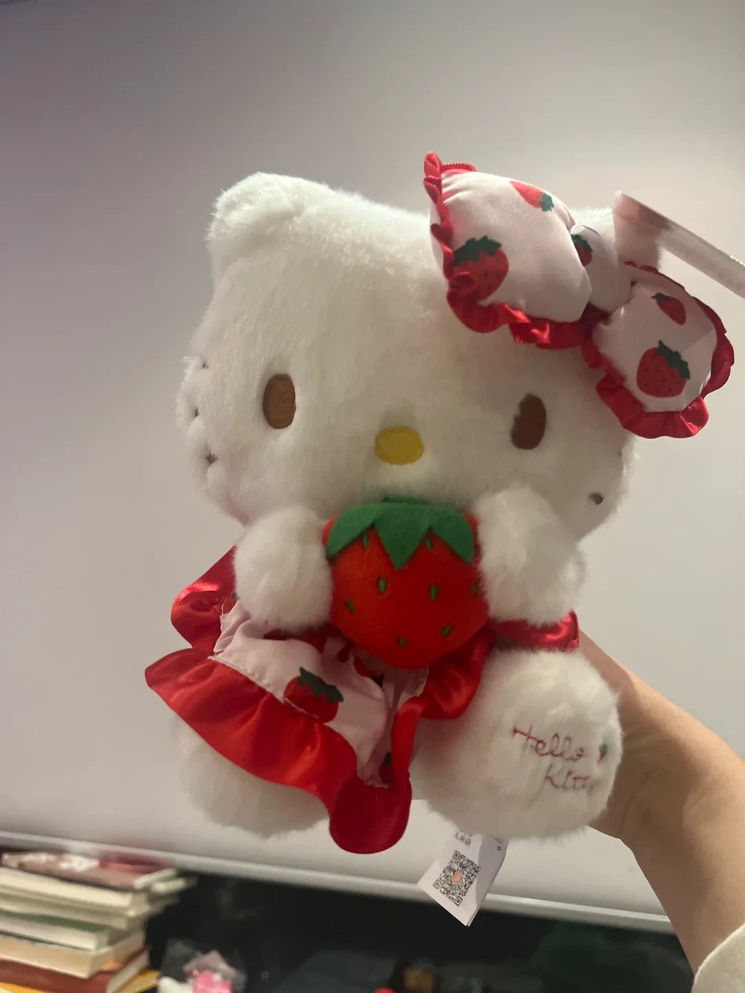 Hello Kitty Strawberry Plush Toy thumbnail