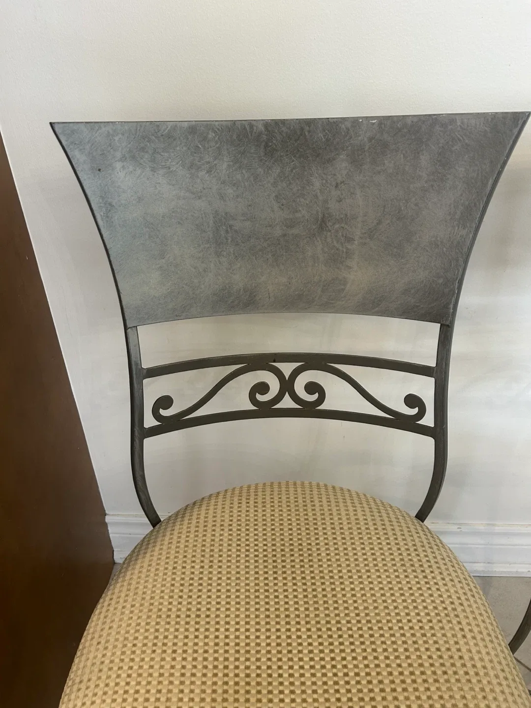 Set of 6 Iron Metal Frame Kitchen Chairs image indicator(2)