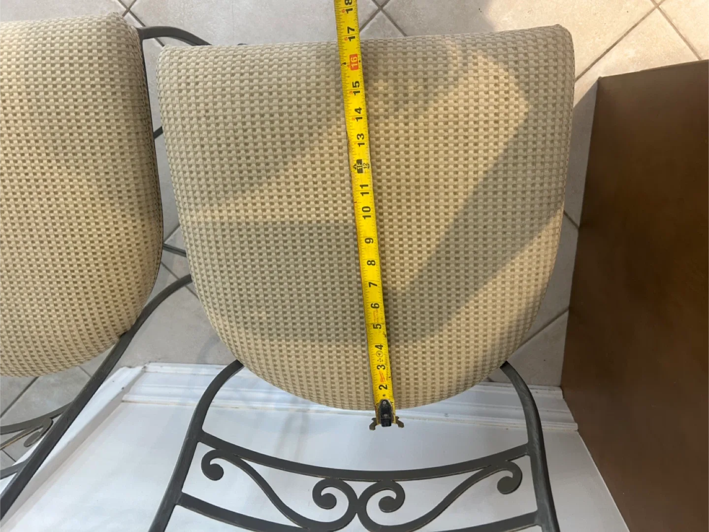 Set of 6 Iron Metal Frame Kitchen Chairs image indicator(6)