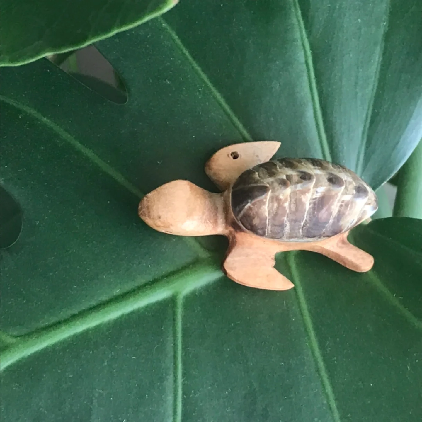 Adorable Wooden Turtle/Tortoise - Keychain/Ornament/Decor thumbnail