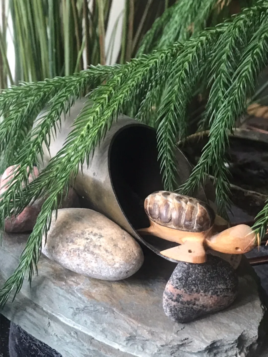 Adorable Wooden Turtle/Tortoise - Keychain/Ornament/Decor image indicator(4)