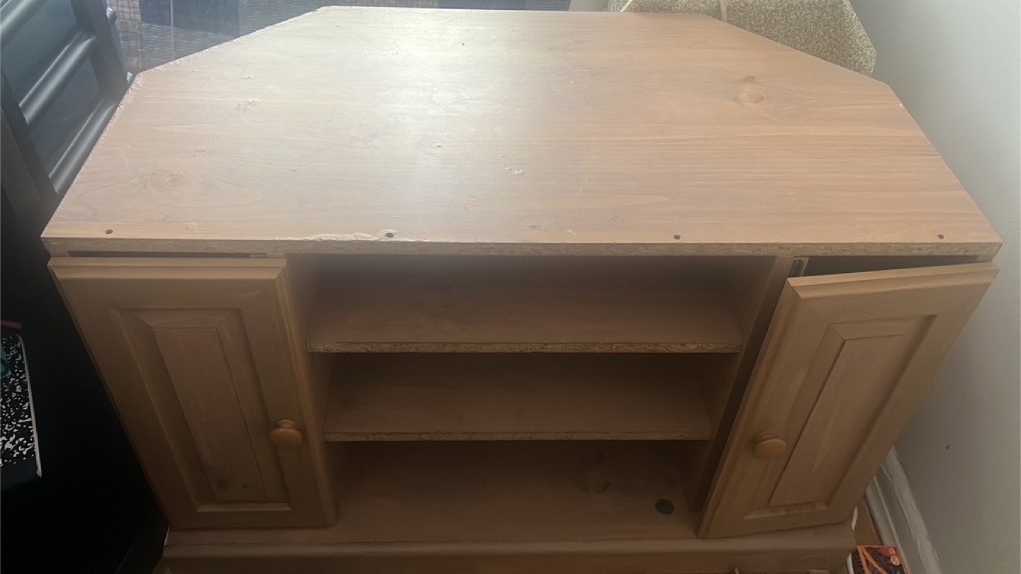 Corner TV Stand Cabinet