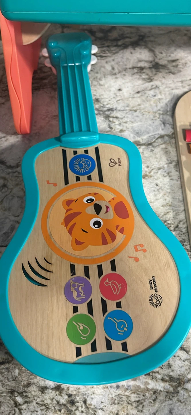 B. Toys Wooden Piano & Hape Baby Einstein Guitar - photo 2