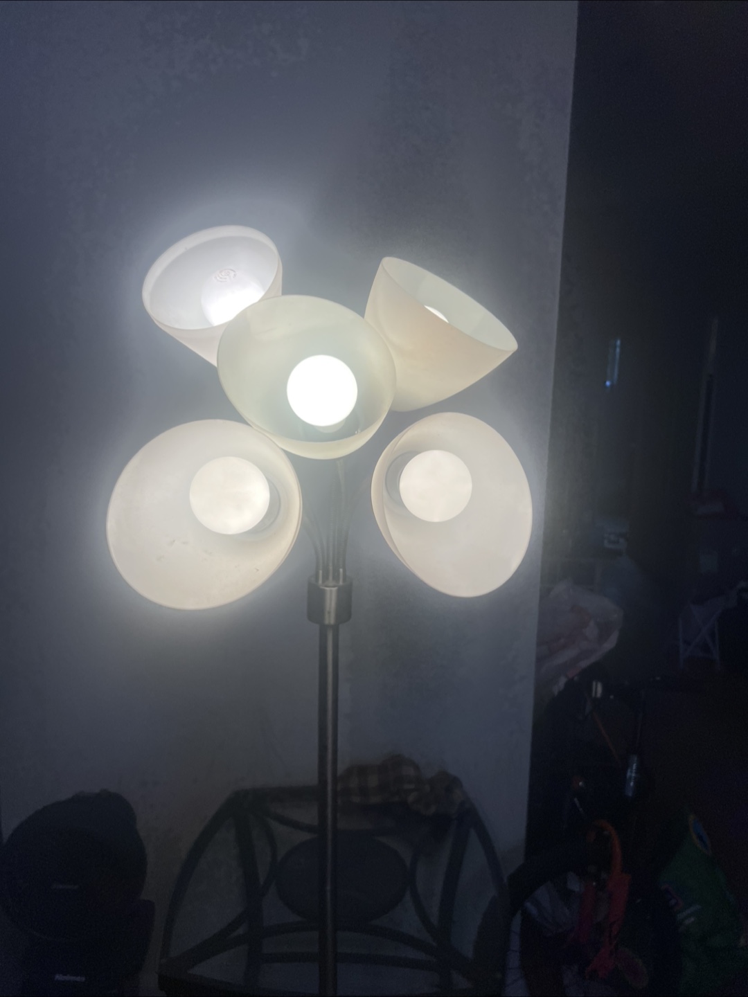 Modern Silver Floor Lamp with 5 Lights - photo 3
