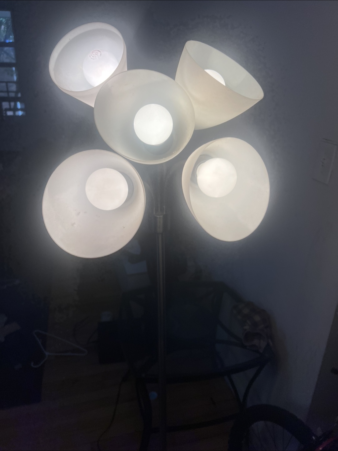 Modern Silver Floor Lamp with 5 Lights - photo 4