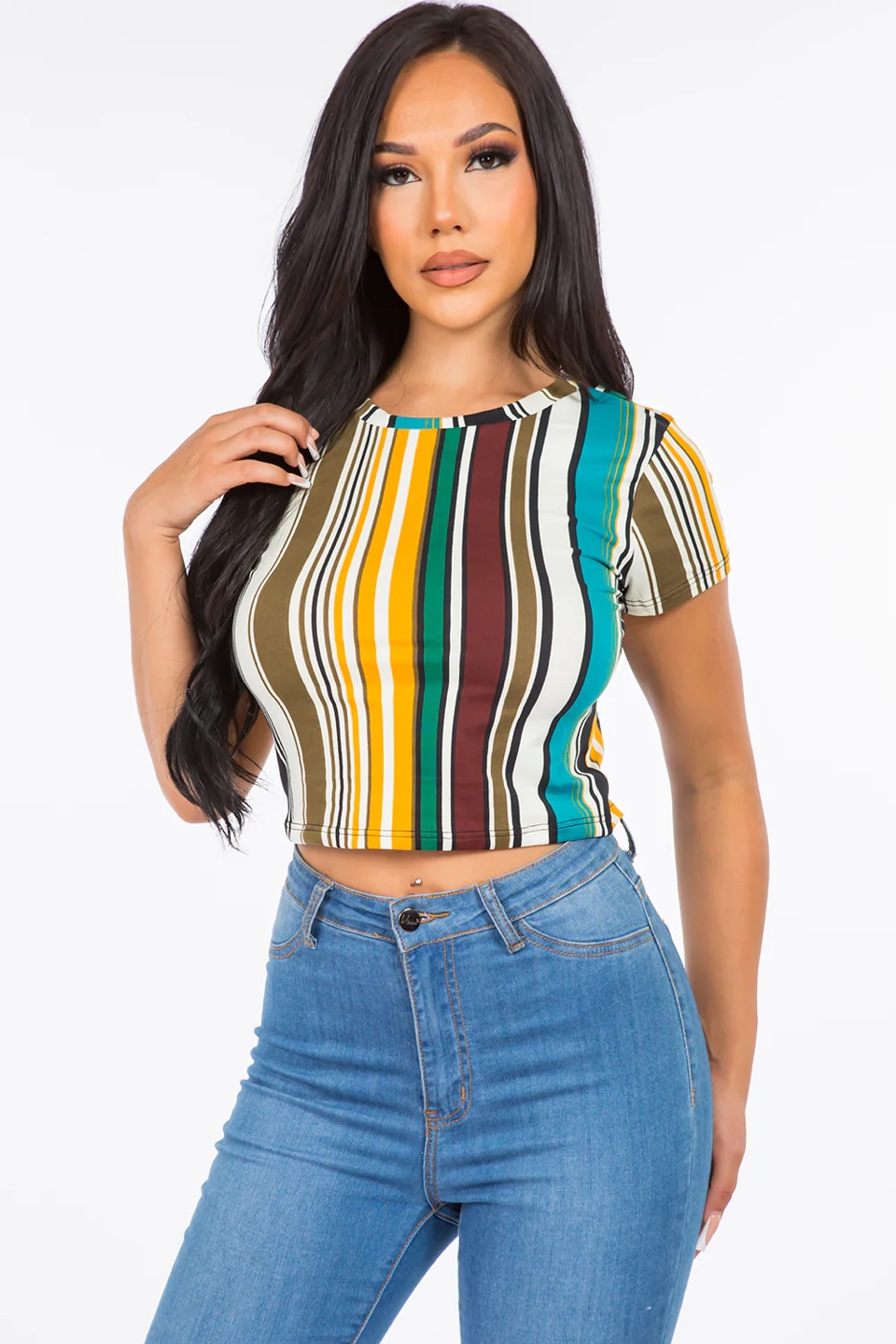 Forever 21 Striped Crop Top - photo 3