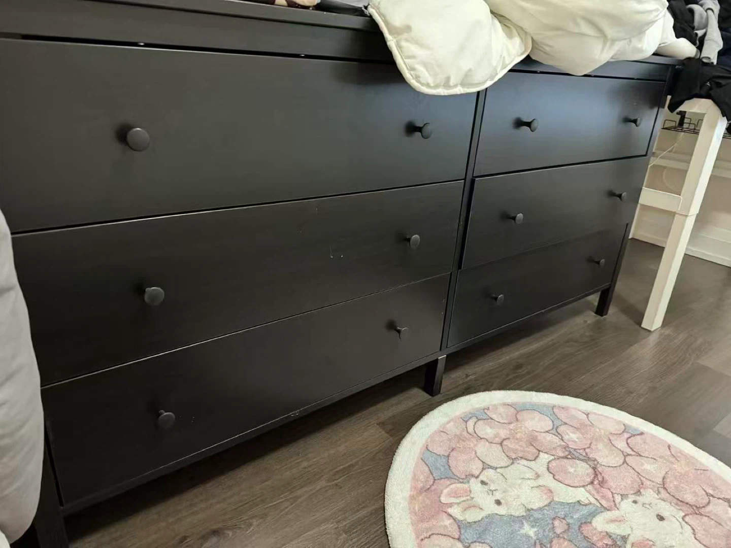 IKEA Hemnes Black-Brown 6-Drawer Dresser