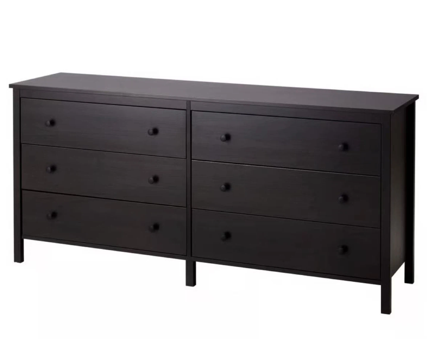IKEA Hemnes Black-Brown 6-Drawer Dresser - photo 2