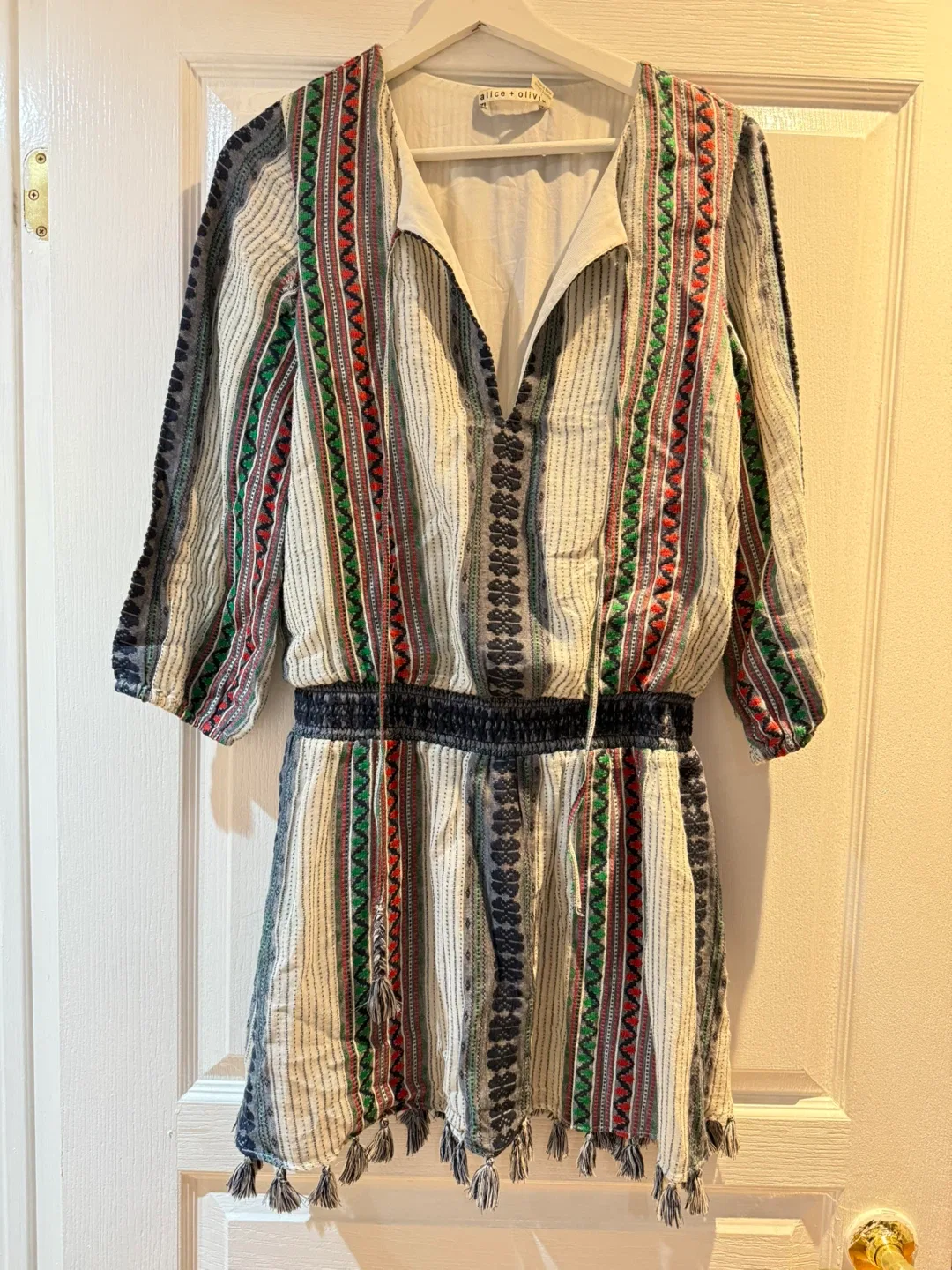 Alice + Olivia Boho dress- Size M image indicator(4)