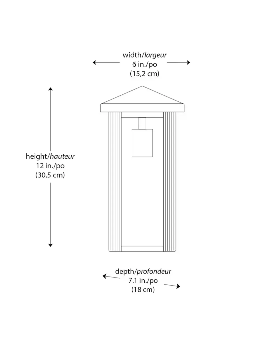 Brand NEW Hampton Bay Granby Outdoor Lights 2-Pack – Black 12” image indicator(5)