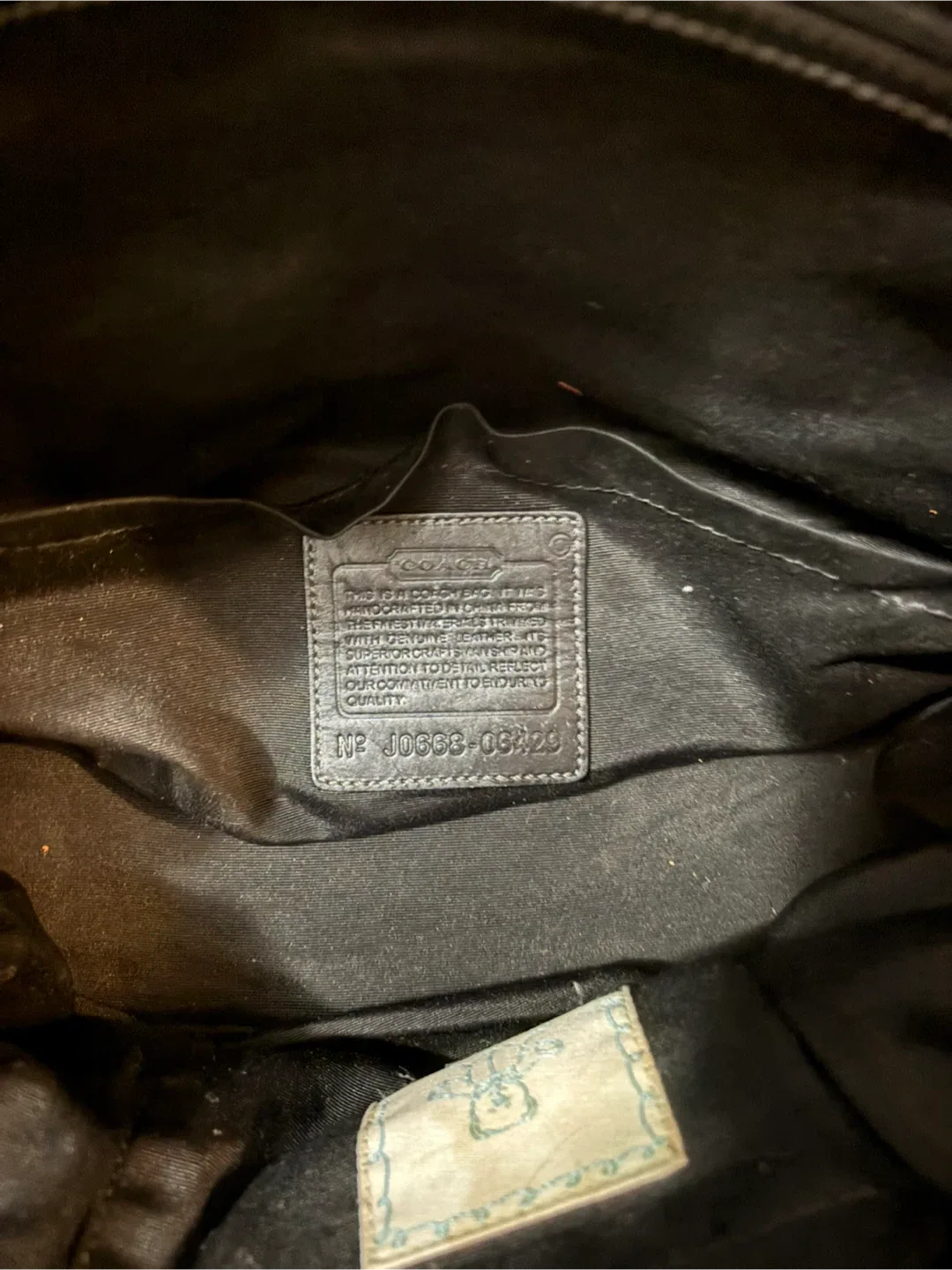 Coach Black Signature Tote bag/Diaper bag image indicator(5)