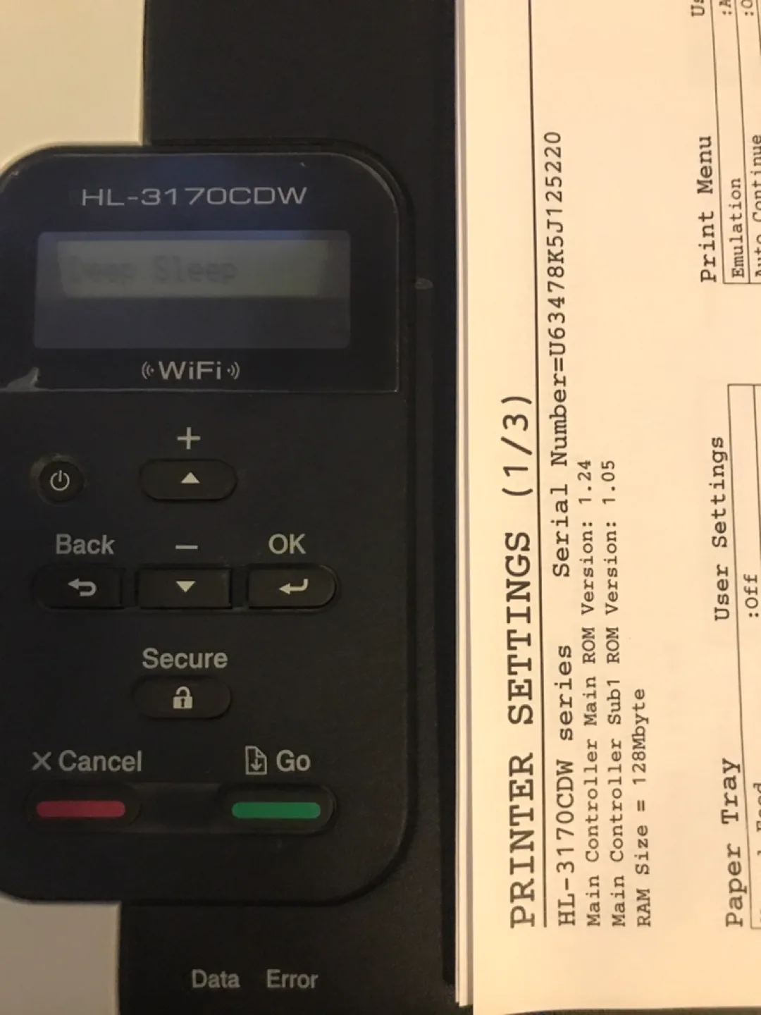 Brother HL-3170CDW Colour Laser Printer image indicator(3)