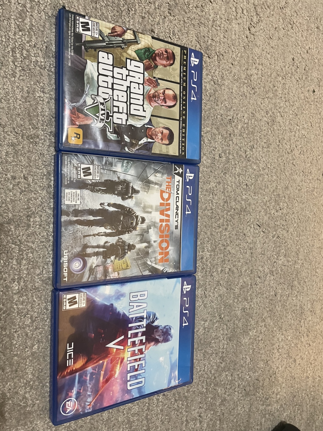 PS4 Games: GTA V, The Division, Battlefield V