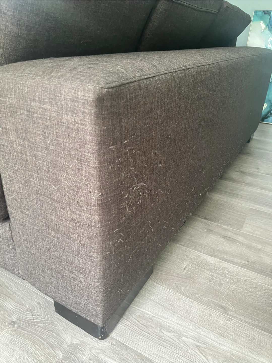 Grey Sectional Sofa & Ottoman - photo 2