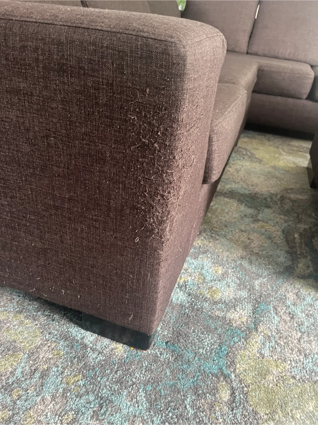 Grey Sectional Sofa & Ottoman - photo 3