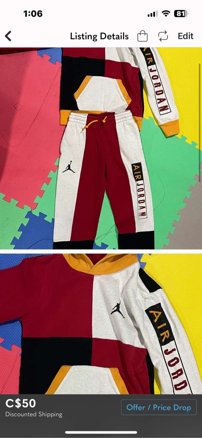 Air Jordan Kids' Hoodie & Pants Set