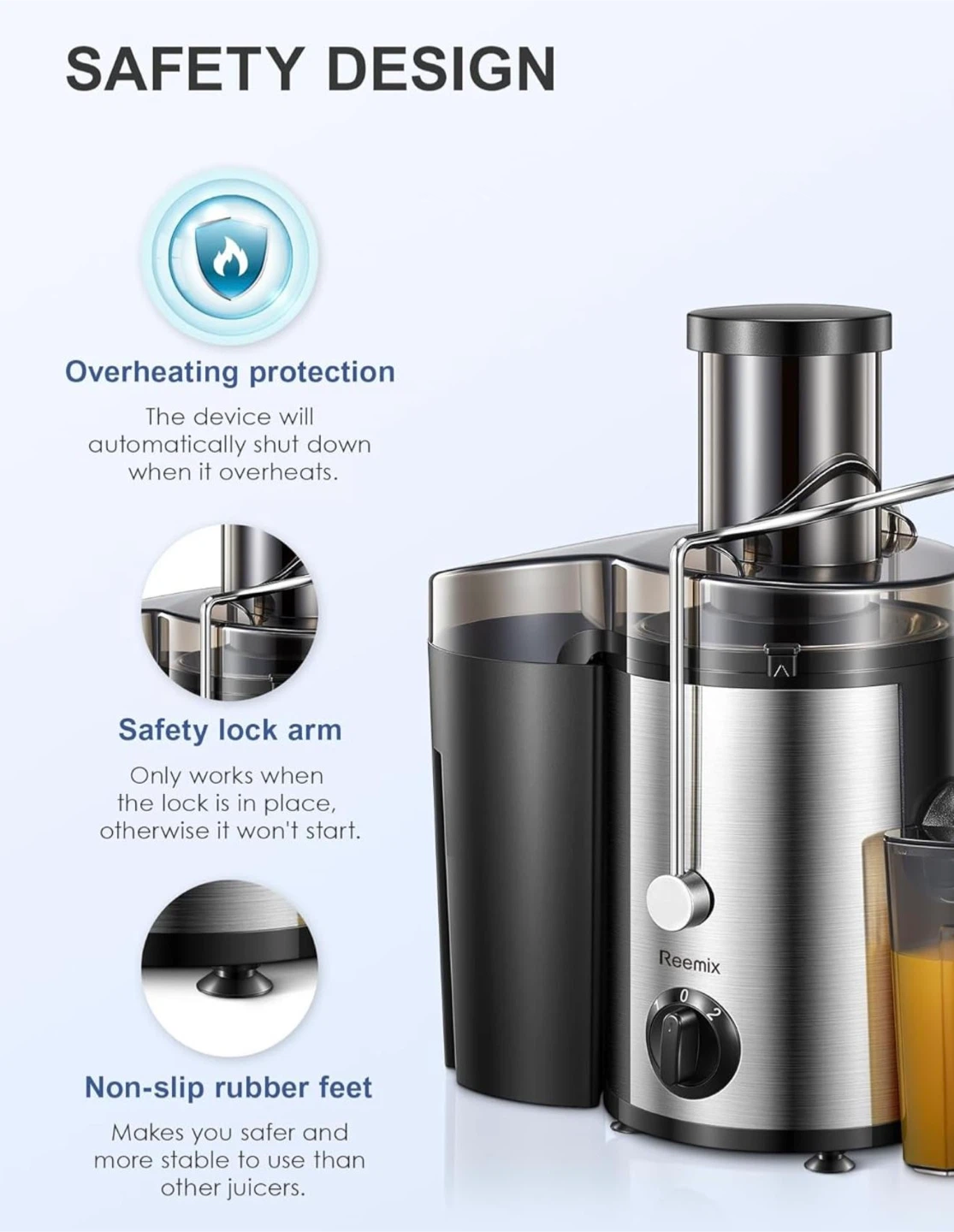 Reemix Juicer - Wide Mouth, Easy Clean - photo 5