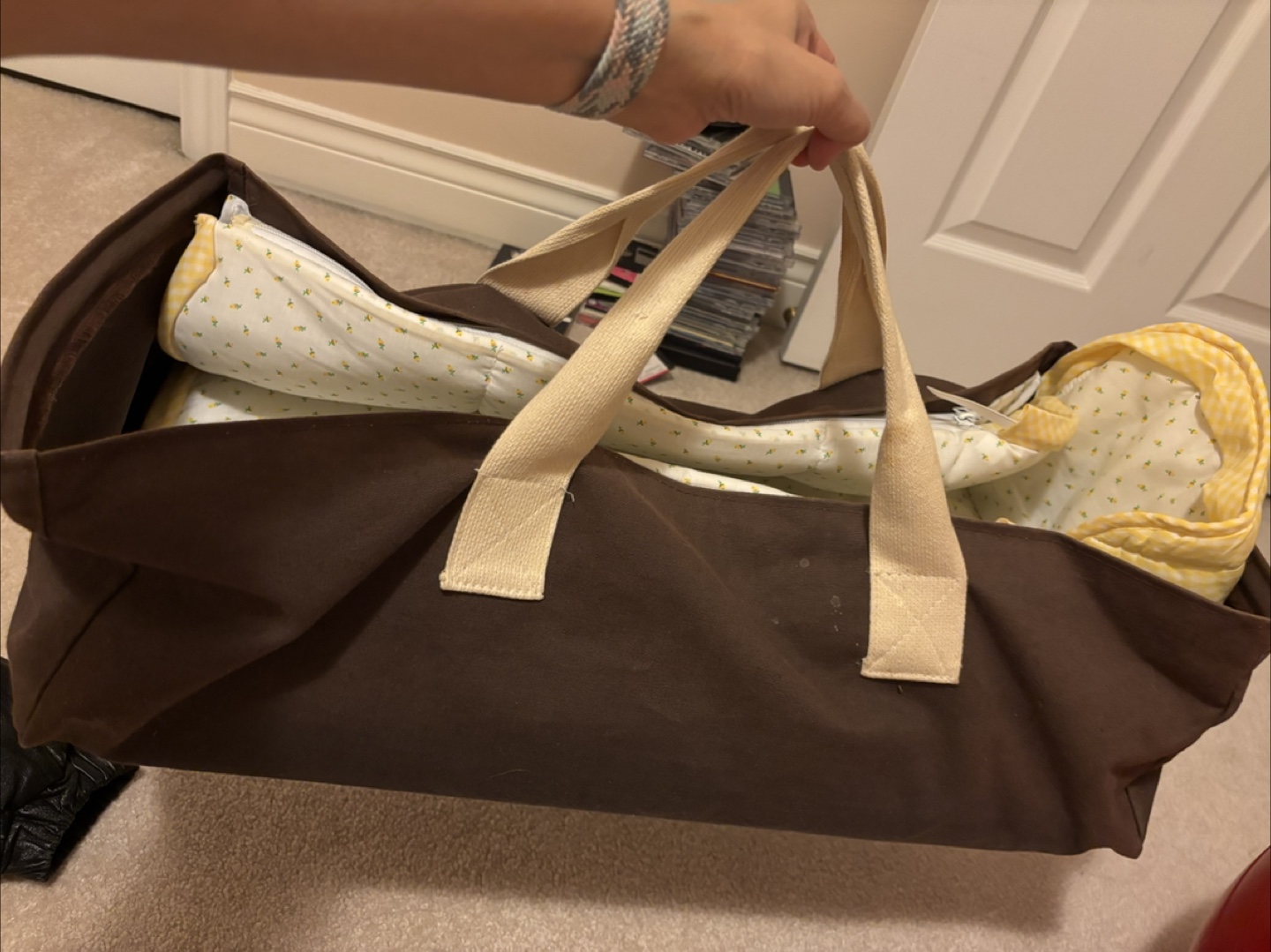 Brown Baby Moses Basket