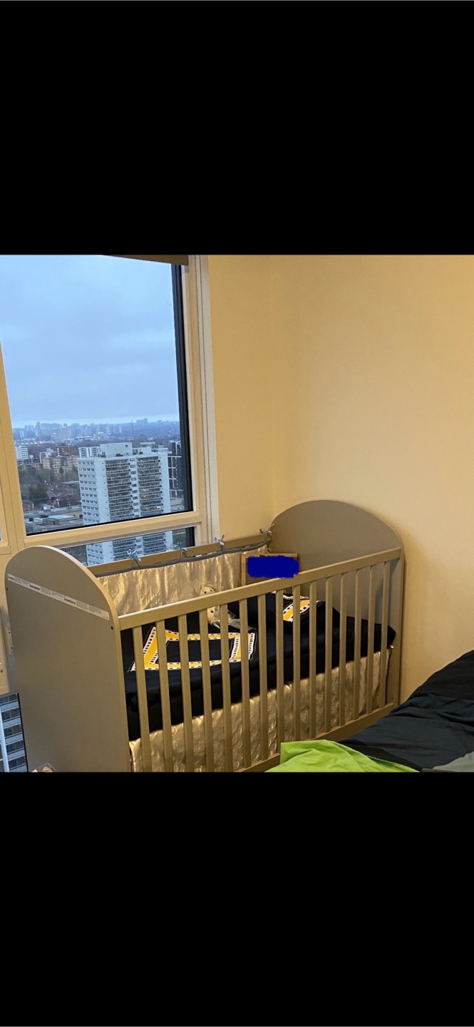 IKEA Grey Baby Crib