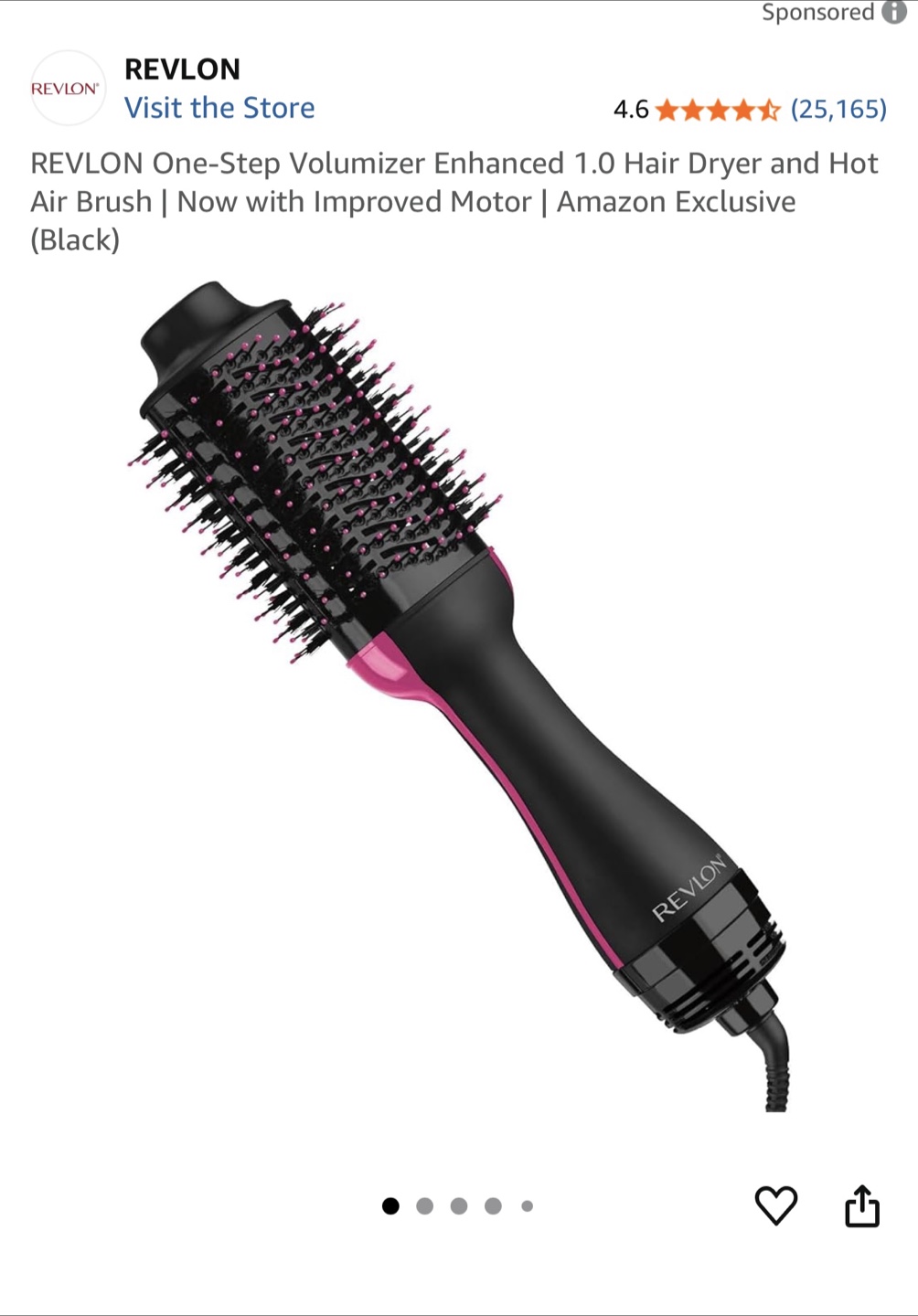 Revlon One-Step Volumizer Hot Air Brush