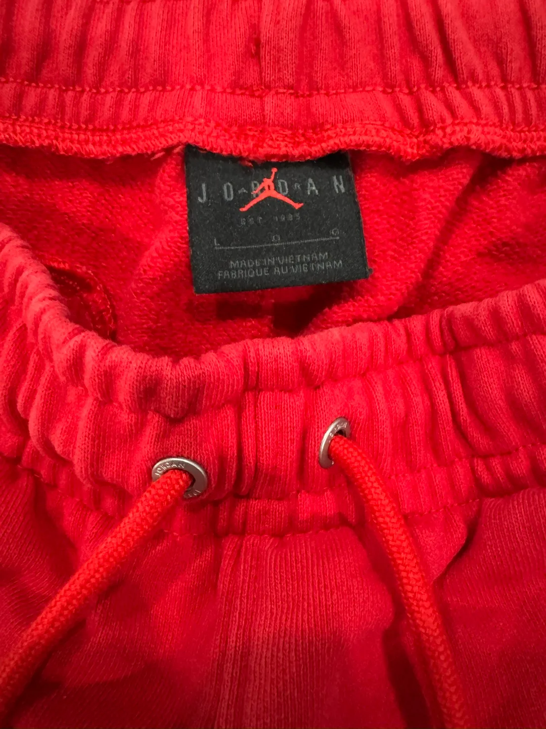 Jordan Red Sweatpants Size L image indicator(3)