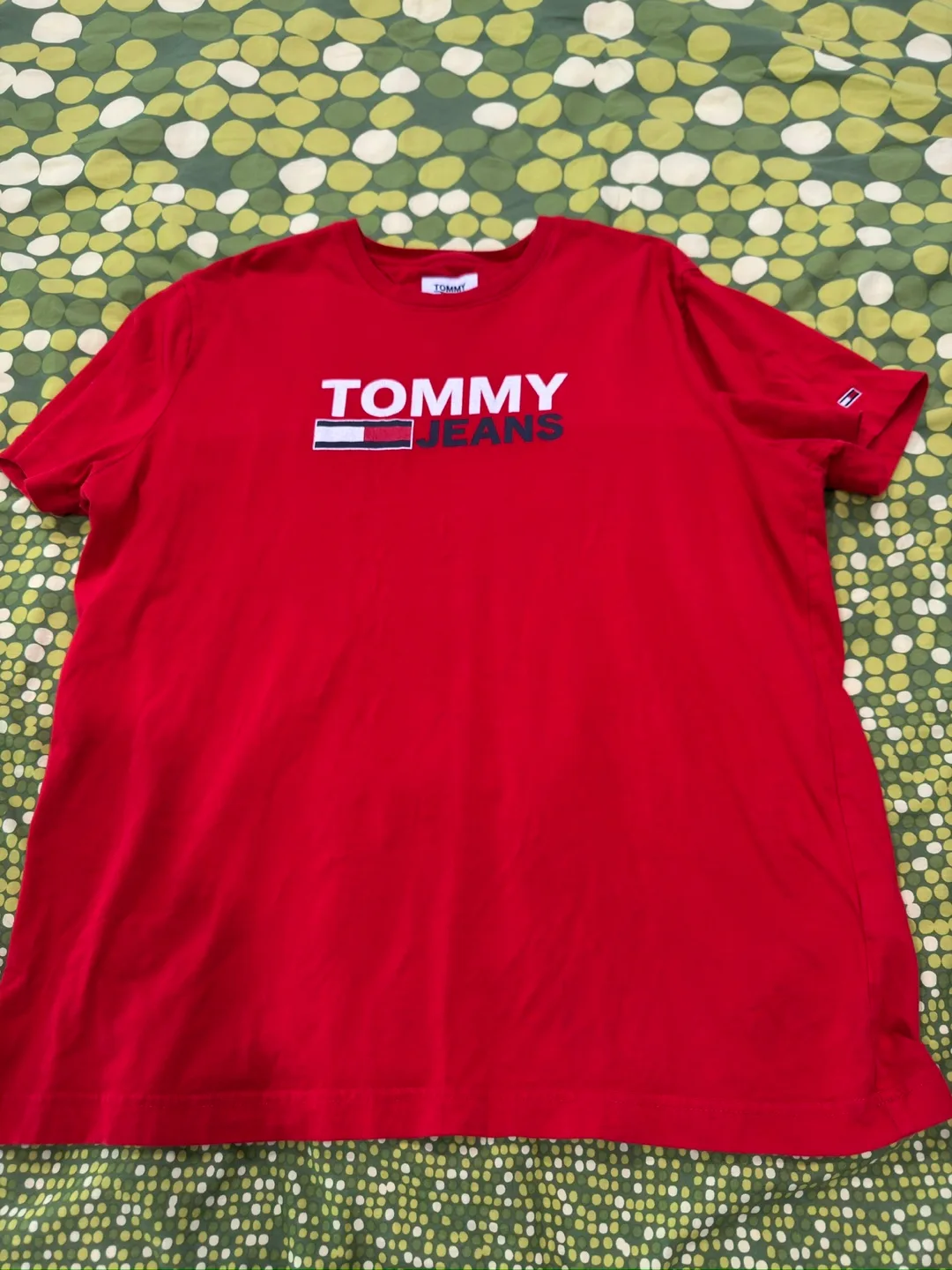 Tommy Jeans Red T-Shirt - Size L thumbnail