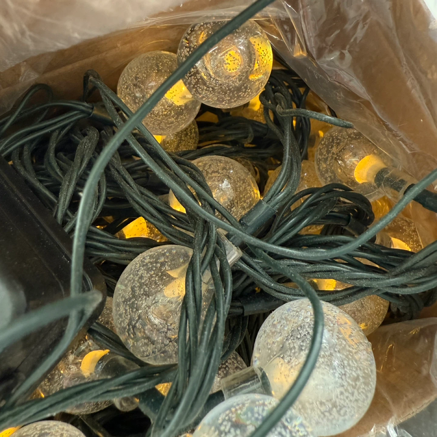 39ft Solar String Lights with Bubble Design - photo 2