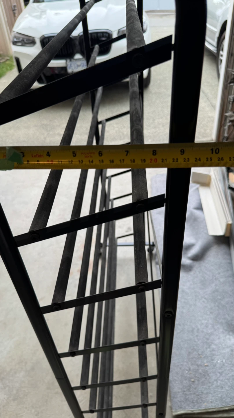 10-Tier Metal Shoe Rack - Black - photo 5