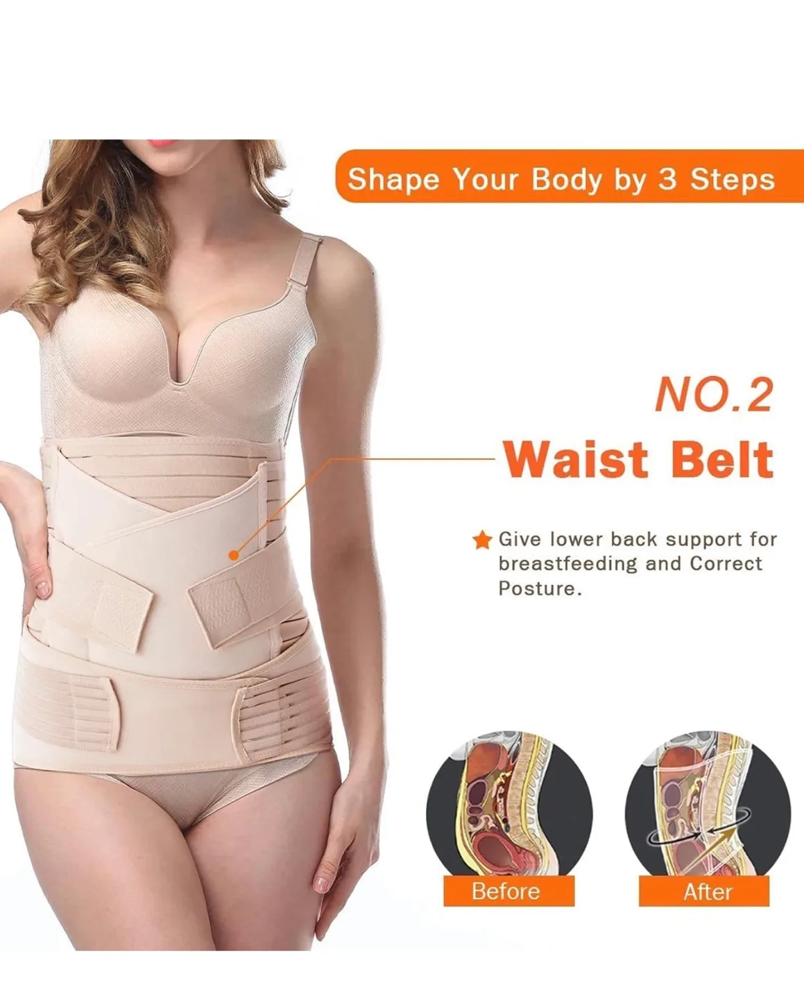 Postpartum Belly Wrap Waist/Pelvis Belt image indicator(5)