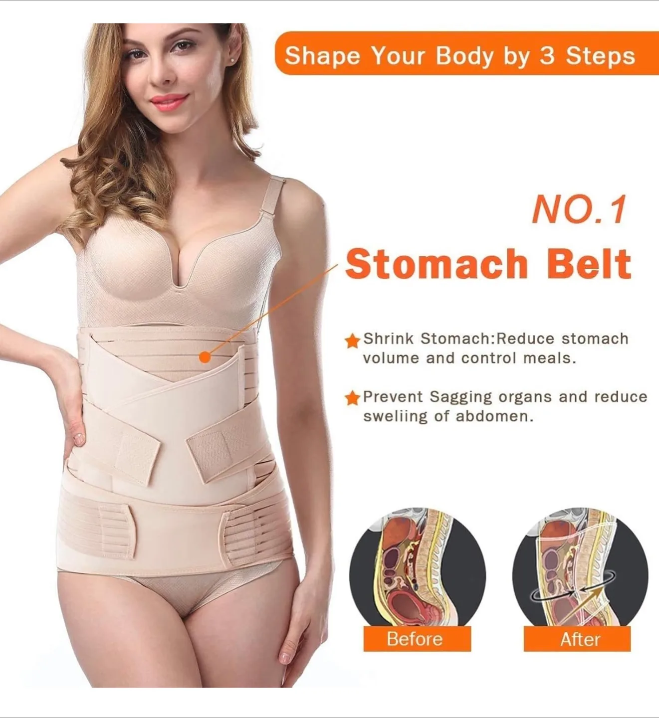 Postpartum Belly Wrap Waist/Pelvis Belt image indicator(3)