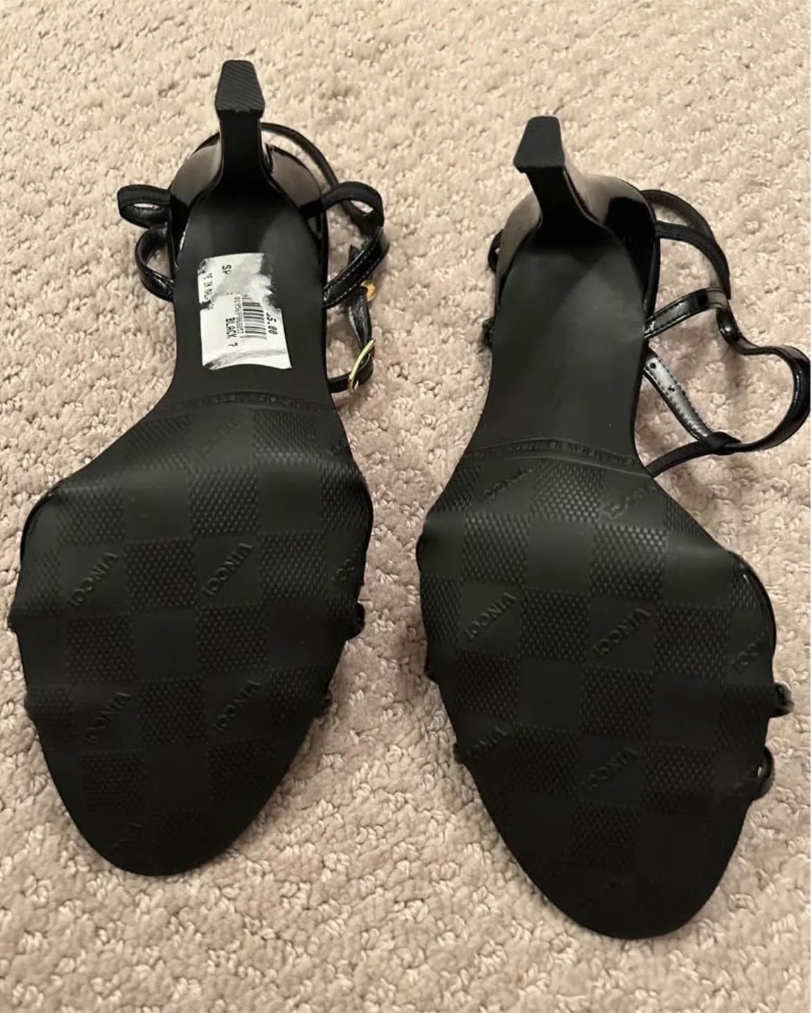 Vincci Black Heels Size 7 image indicator(3)