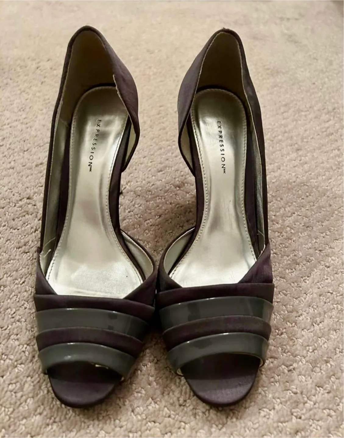 Expression Carmengry Heels - Size 7, Grey thumbnail