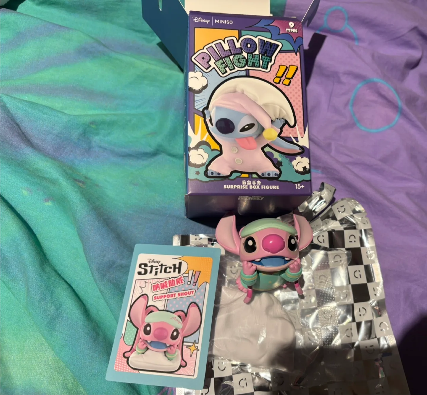 Disney Miniso Stitch Pillow Fight Angel thumbnail
