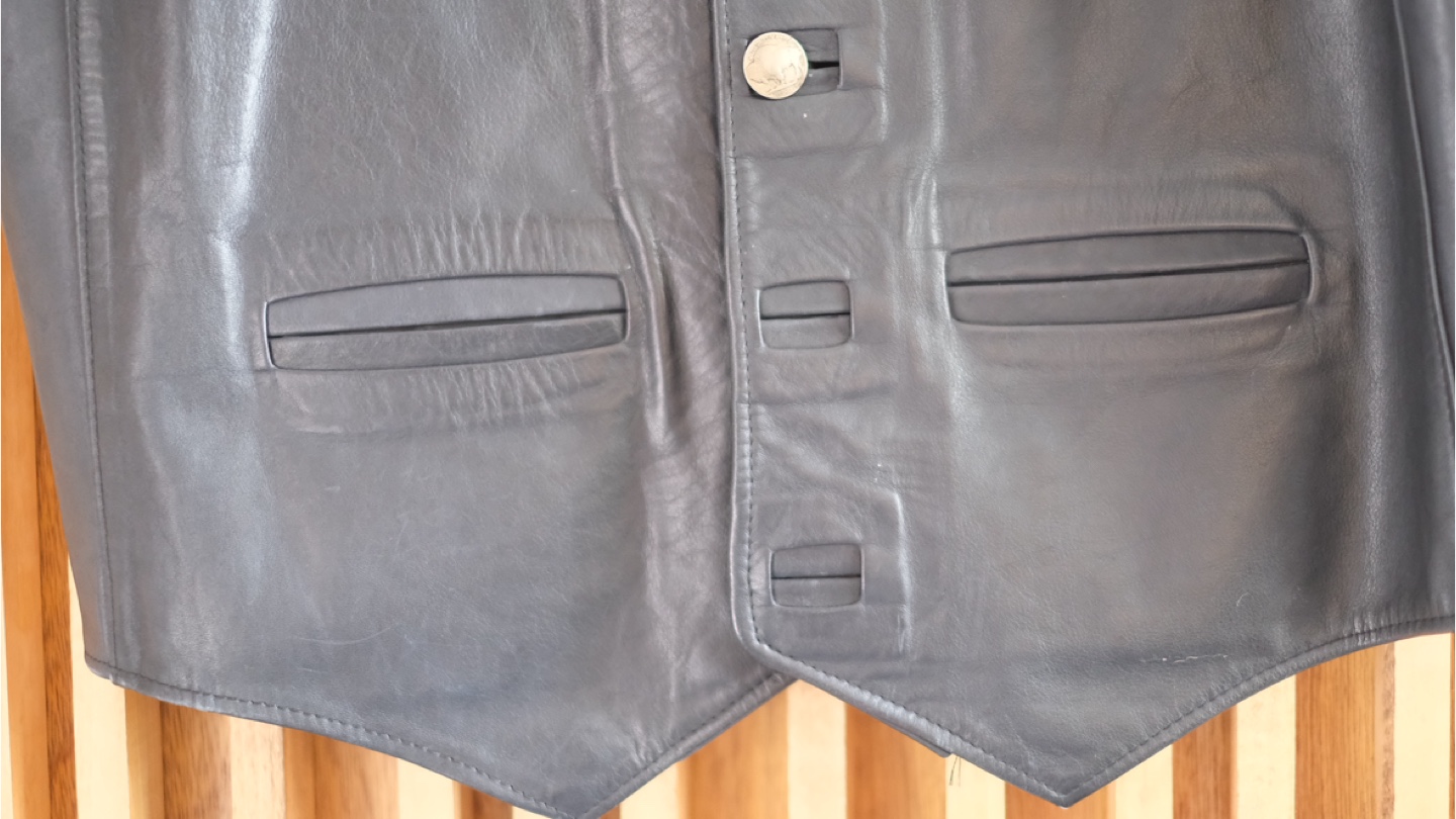 Men’s Leather Vest – Kelly’s Leather – 2XL - photo 3