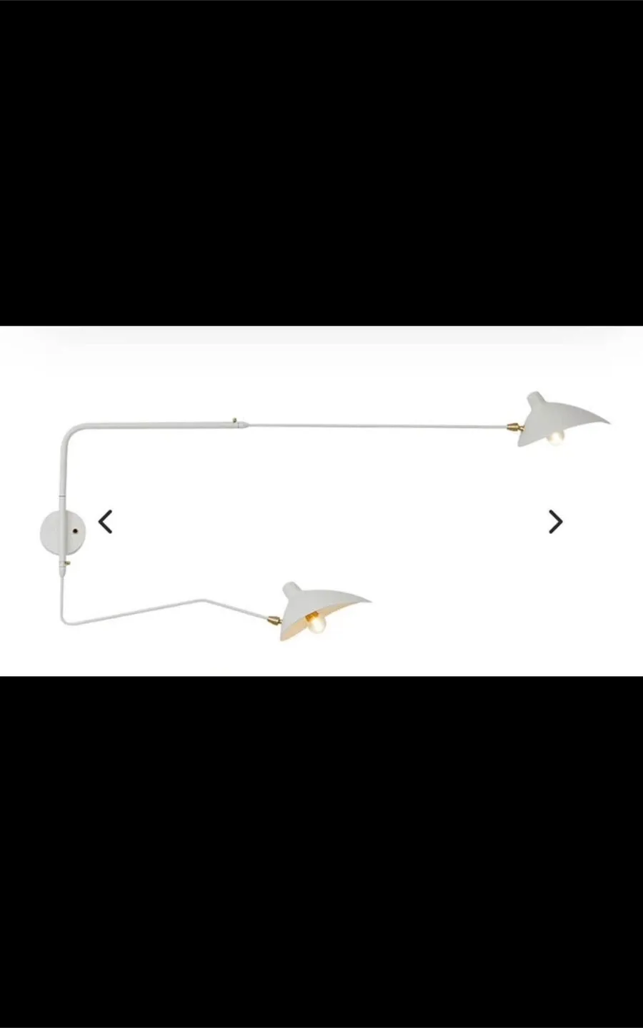 Serge Mouille Style Two-Arm Wall Sconce thumbnail