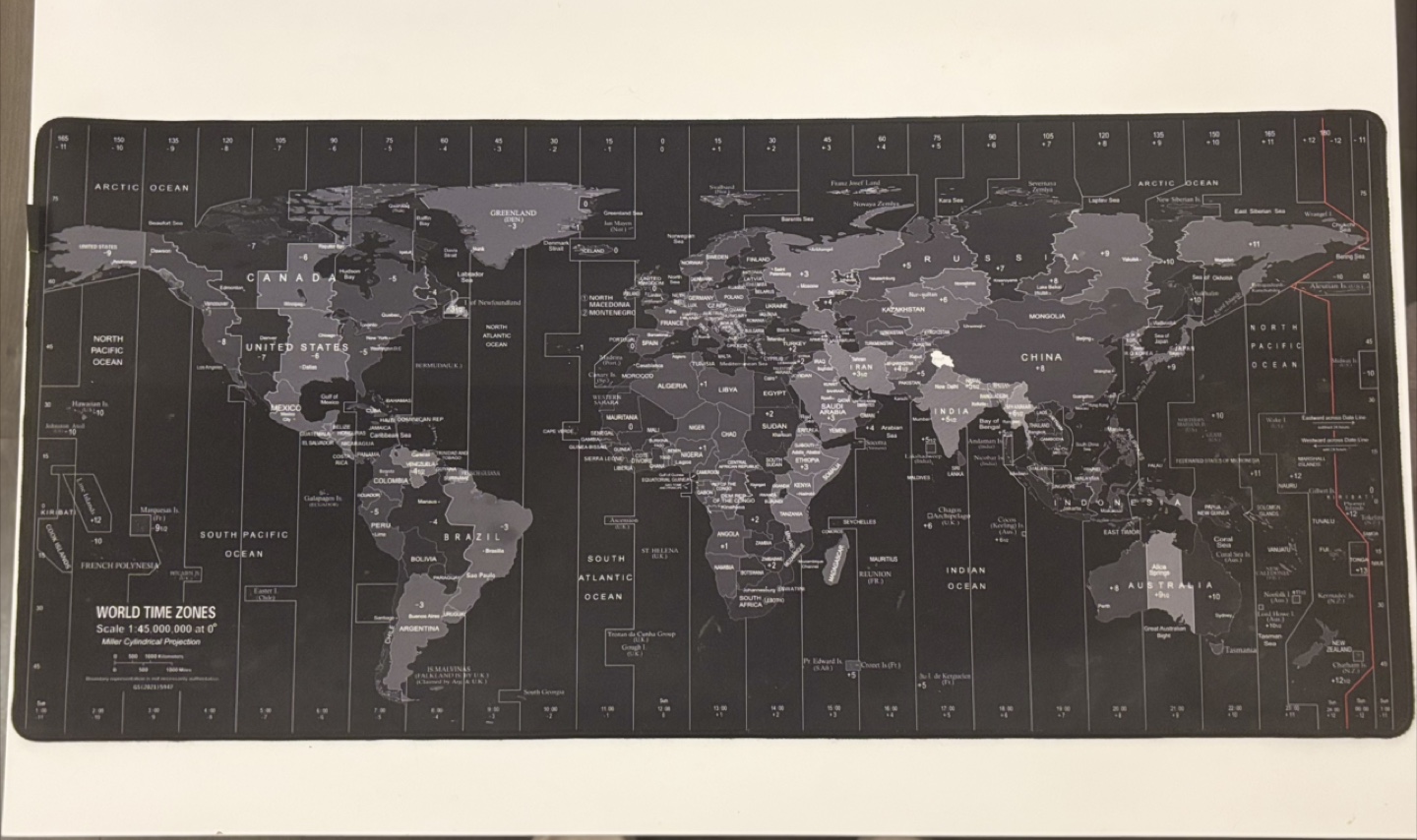World Time Zones Mousepad - photo 2