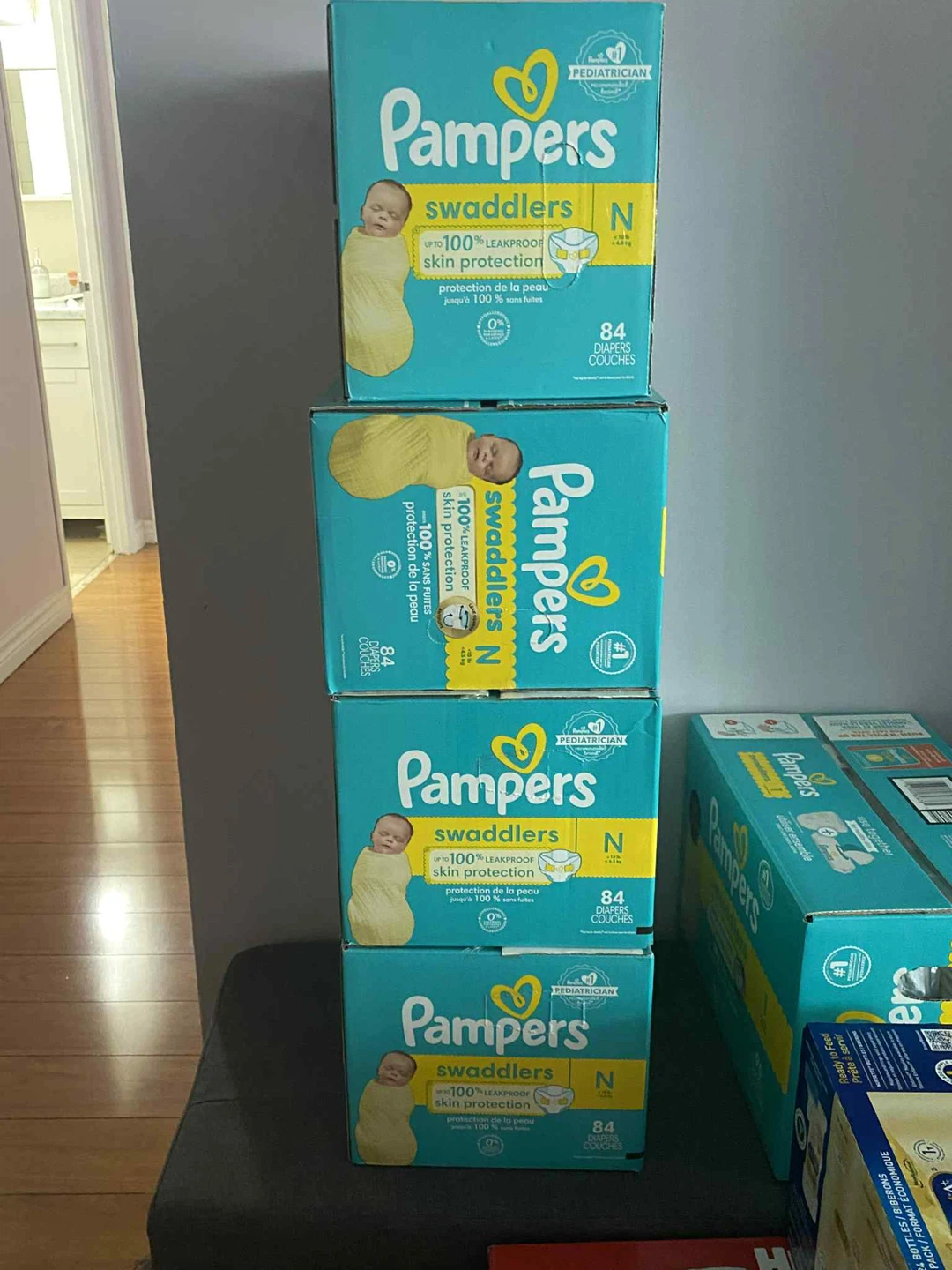 Pampers Swaddlers Size N (Newborn) - 84 Diapers - photo 2