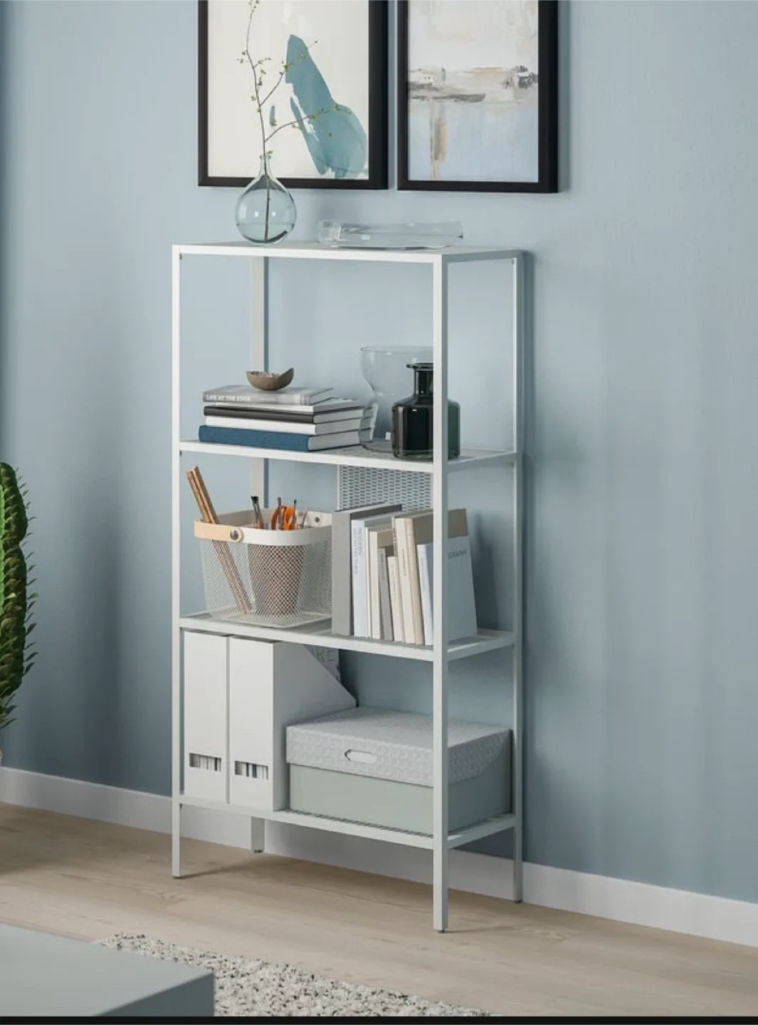 IKEA Vittsjö White Shelving Unit thumbnail