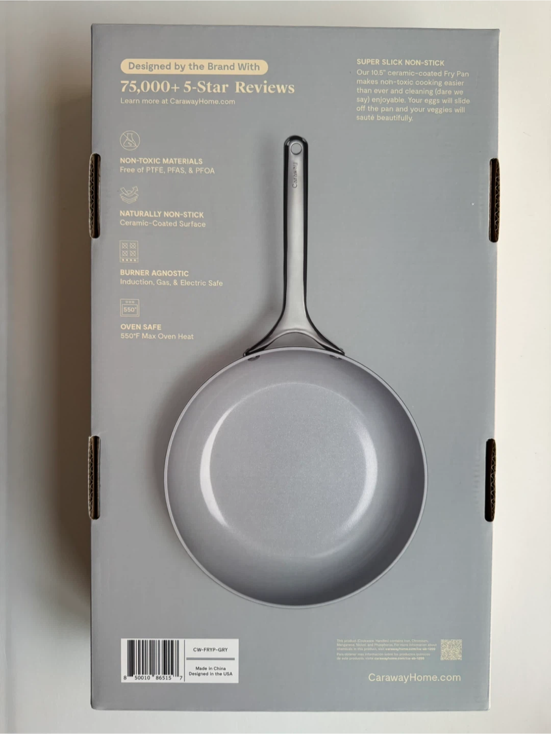 Caraway 10.5″ Ceramic Fry Pan – PTFE-Free, New - photo 3