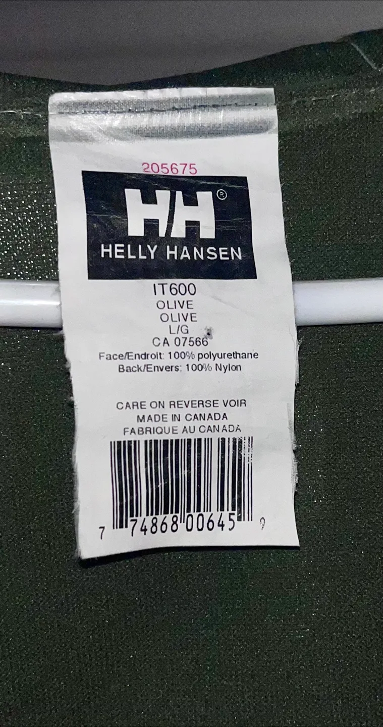 Helly Hansen IT600 Olive Raincoat - Size L image indicator(4)