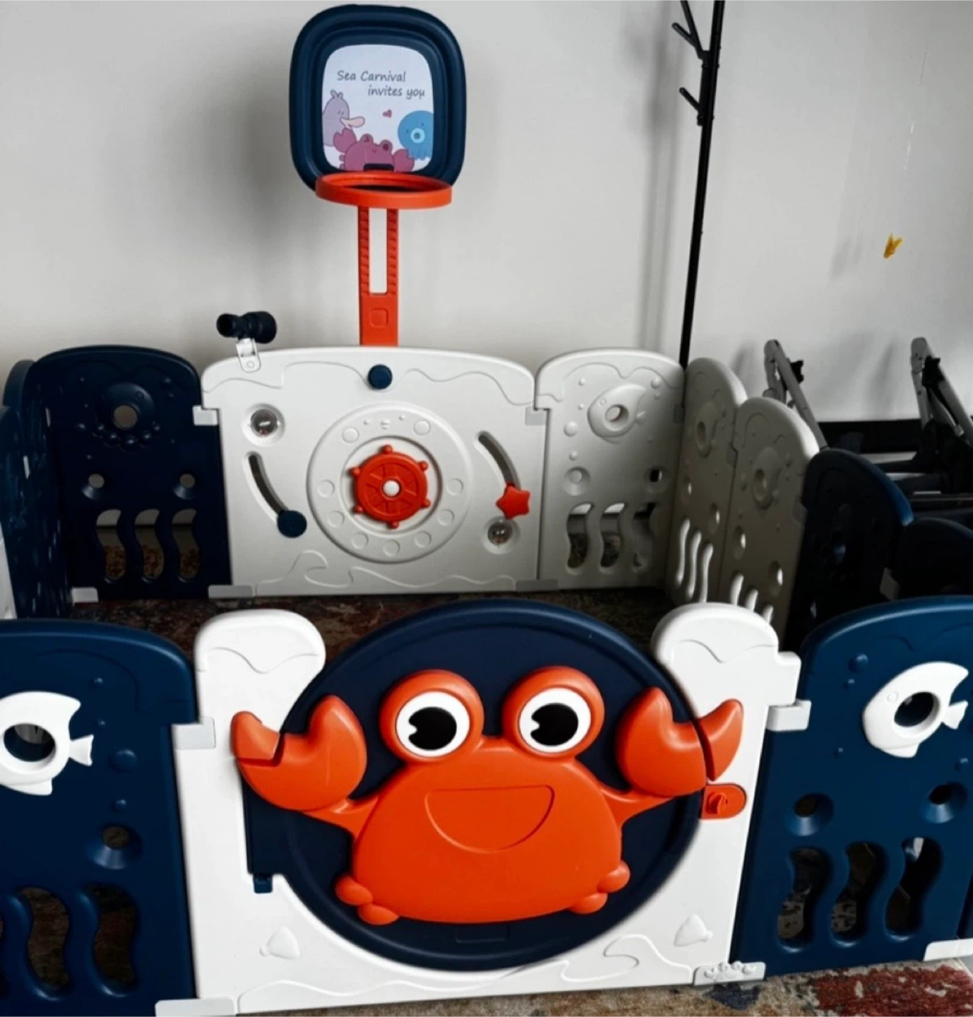 Kids Playpen with Basketball Hoop - photo 3