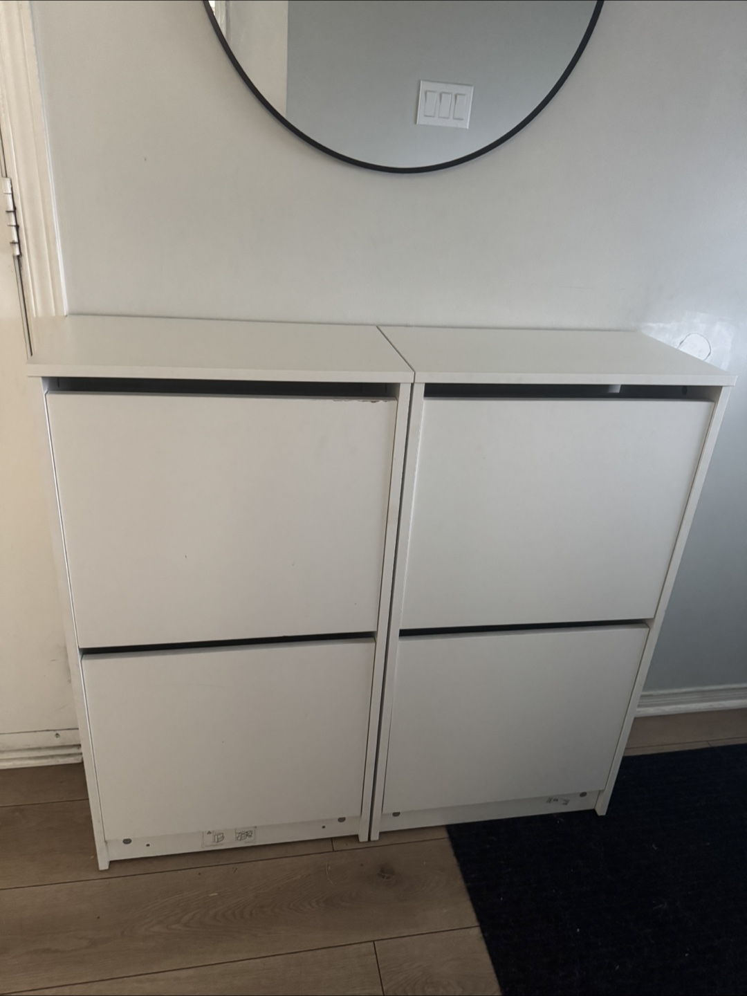IKEA Bissa White Shoe Cabinet
