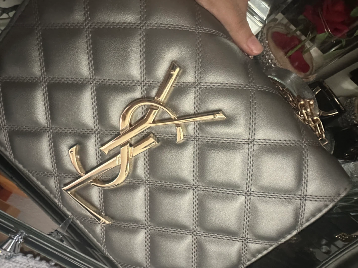 YSL Saint Laurent Grey shimmer