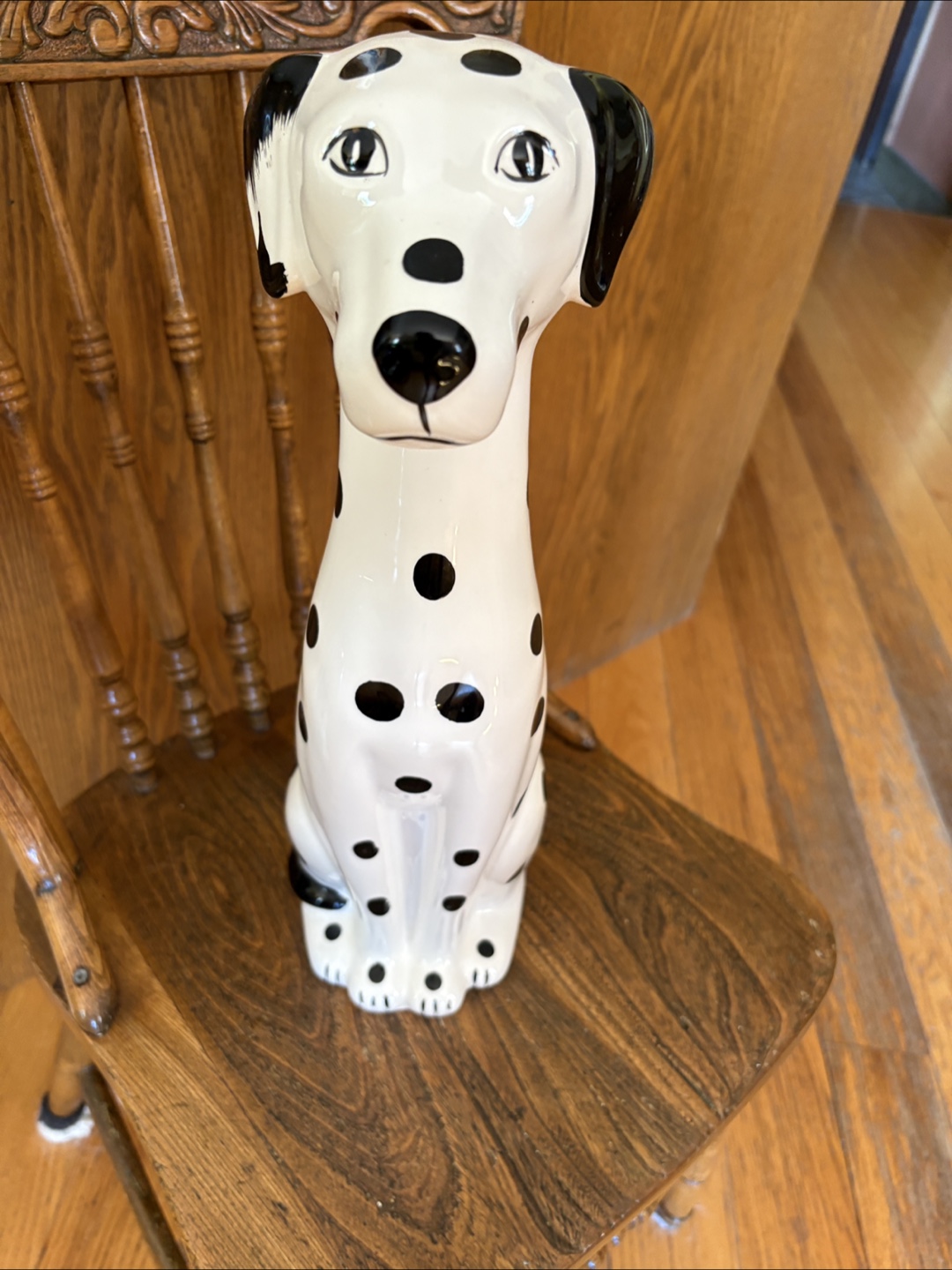 Ceramic Dalmatian Dog toilet brush holder - photo 3
