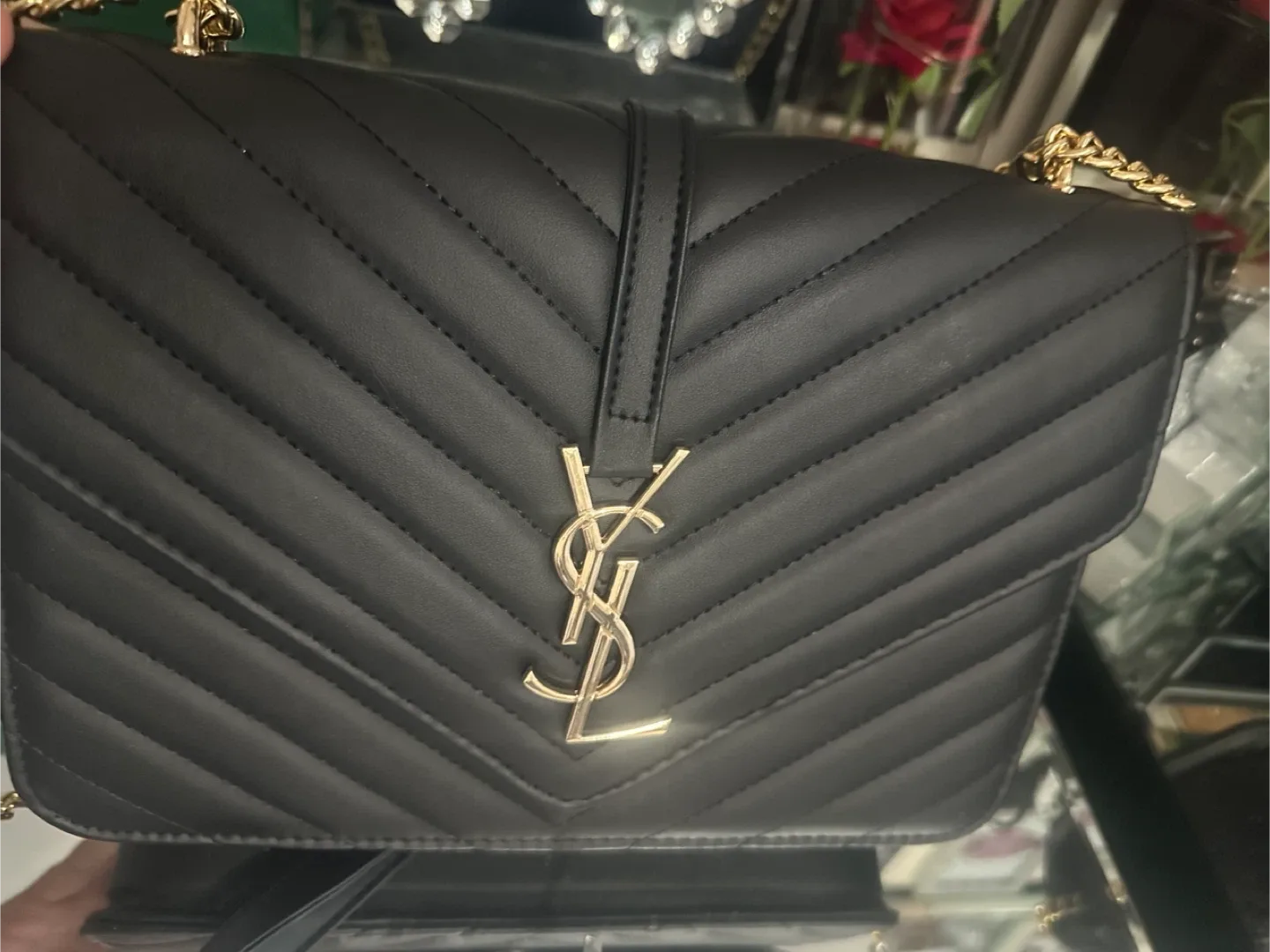 YSL Black Shoulder Bag thumbnail
