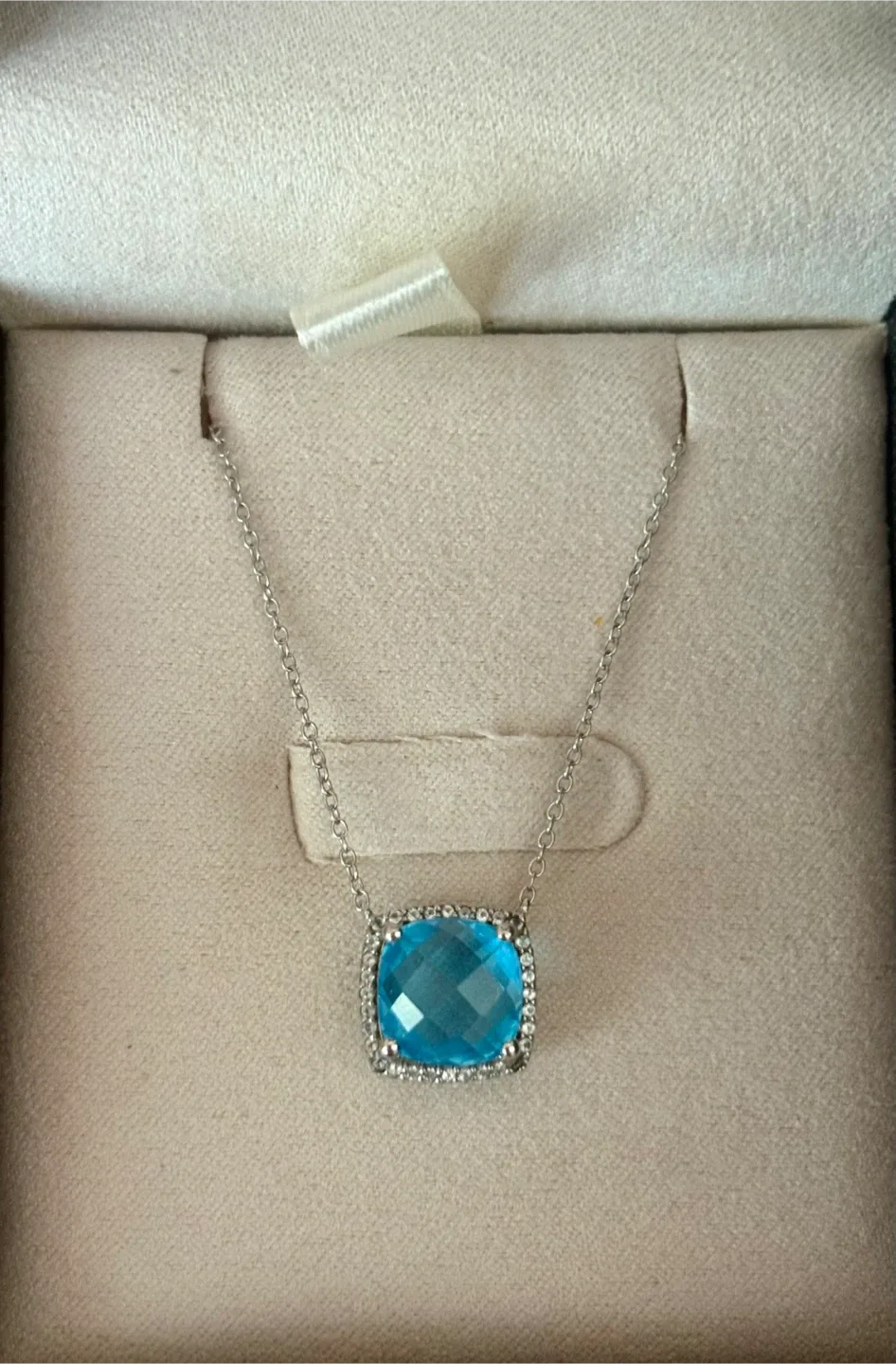BRAND NEW BLUE NILE Topaz and White Sapphire Necklace image indicator(2)
