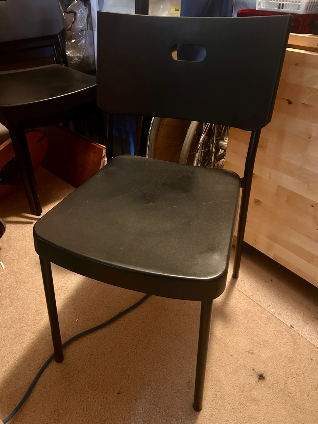 Set of Four IKEA Stacking Chairs