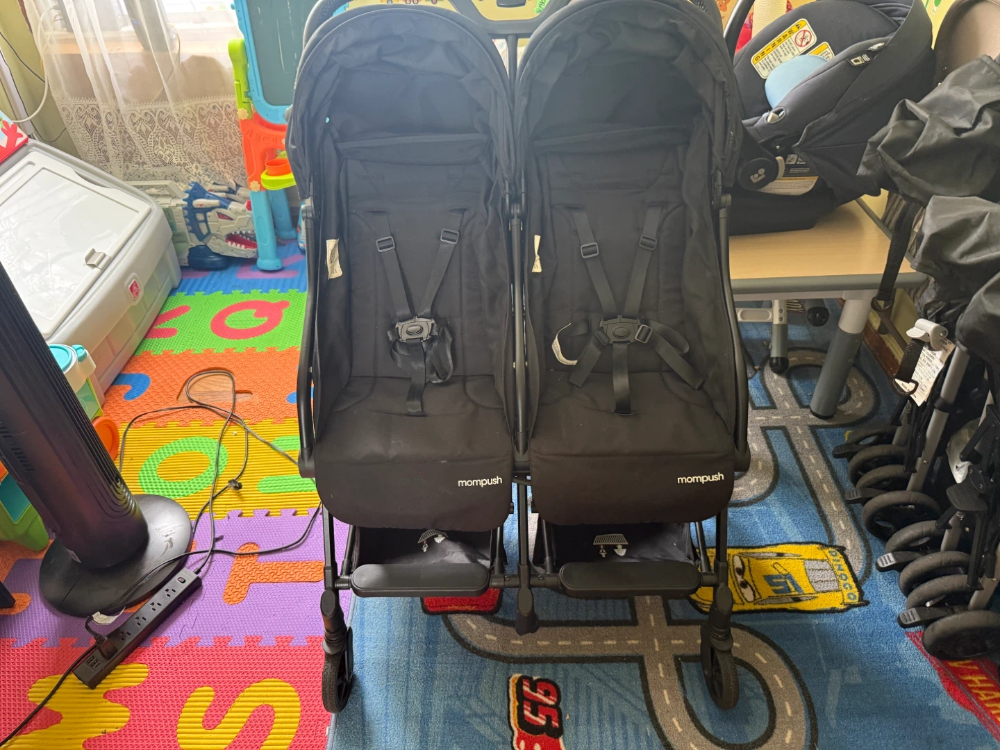 Mompush Double Stroller - Black - photo 4